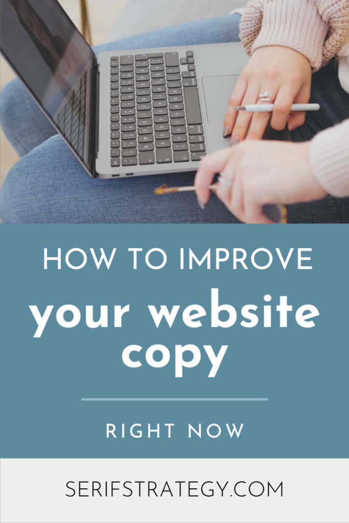 improve your website copy right now